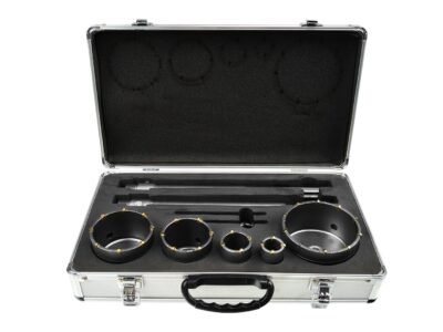 Körkivágó betonhoz, falhoz készlet 9 részes (30,40,65,80,100mm+2 adapter)