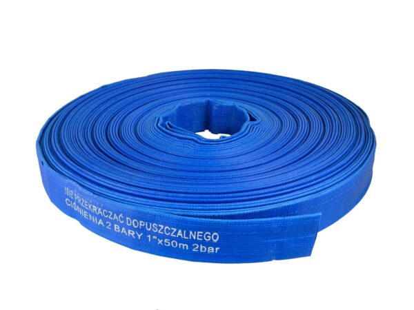 PVC Vízszállító lapos tömlő locsolótömlő 1" - 50m