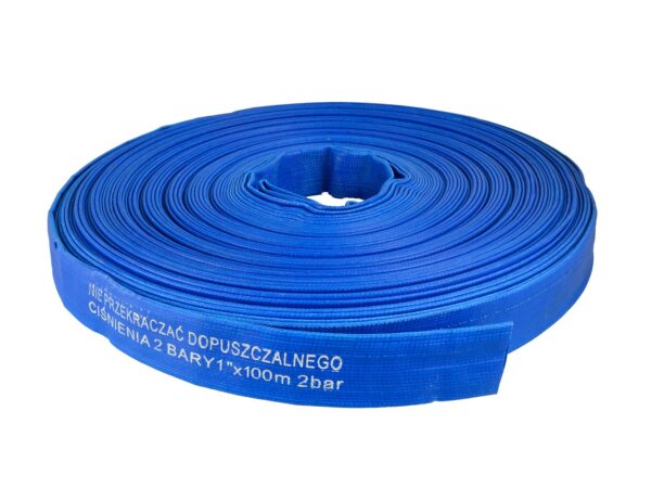 PVC Vízszállító lapos tömlő locsolótömlő 1" - 100m