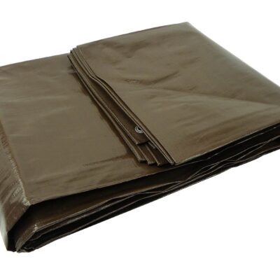 Takaróponyva 5x6m extra vastag barna 200gr
