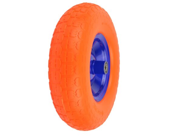 Talicska kerék fém felnis, tömör, golyós csapágyas 4.00-6 PU - Image 2