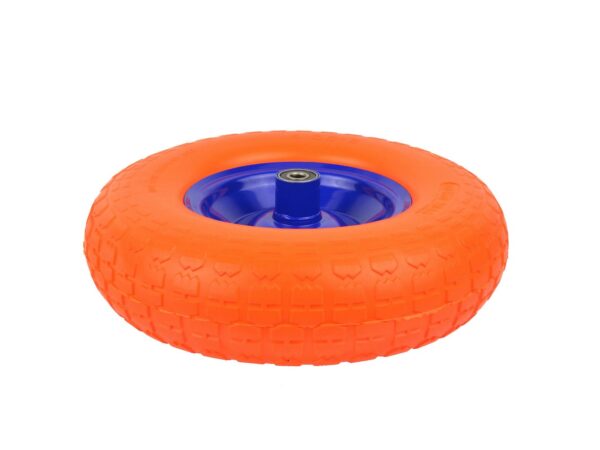 Talicska kerék fém felnis, tömör, golyós csapágyas 4.00-6 PU - Image 4
