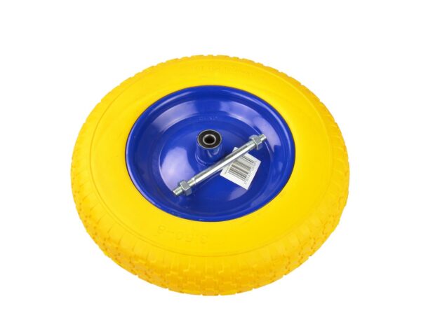 Talicska kerék fém felnis, tömör, golyós csapágyas 3.50-8 PU - Image 4