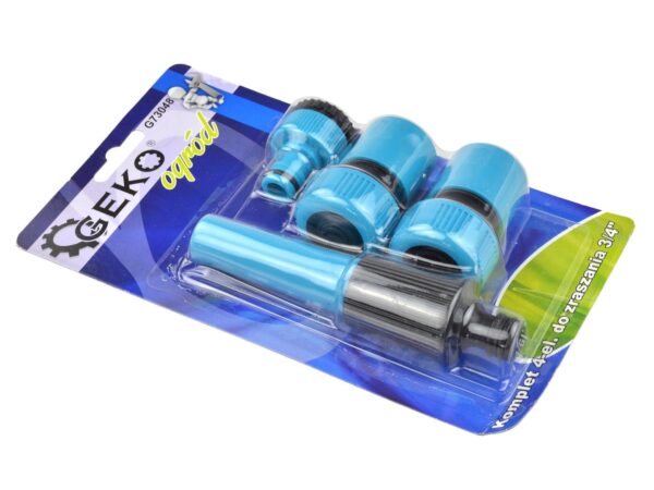 Tömlőcsatlakozó készlet 4db-os, 3/4"-os BLUE LINE (blisteres)