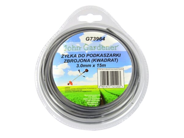 Fűkasza damil, szögletes 3.0mm x 15m