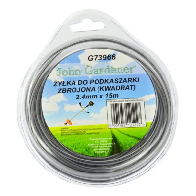 Fűkasza damil, szögletes 2.4mm x 15m