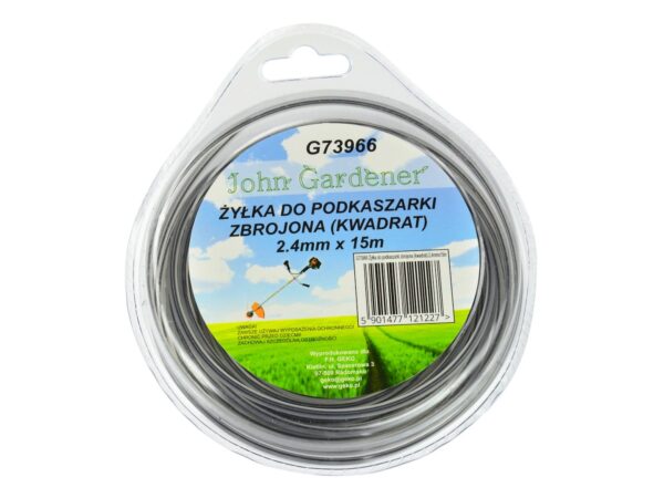Fűkasza damil, szögletes 2.4mm x 15m
