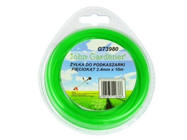 Fűkasza damil, ötszögletű 2.4mm x 10m