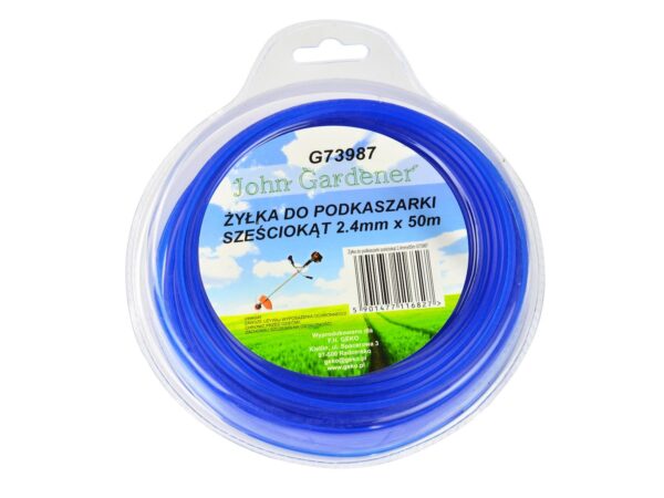 Fűkasza damil, hatszögletű 2.4mm x 50m