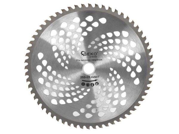 Vídia betétes vágótárcsa fűkaszához 255x25.4mm x 60T