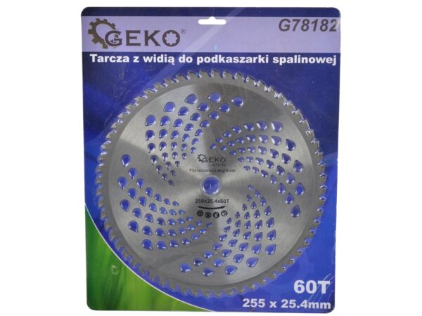 Vídia betétes vágótárcsa fűkaszához 255x25.4mm x 60T - Image 3