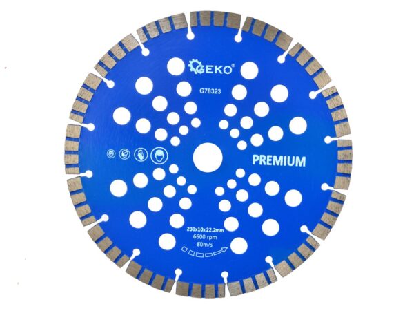 Gyémánt vágótárcsa szegmentált lézer Premium 230x22