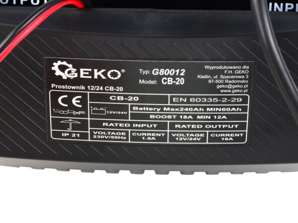 Akkumulátortöltő 12/24V CB-20 - Image 5