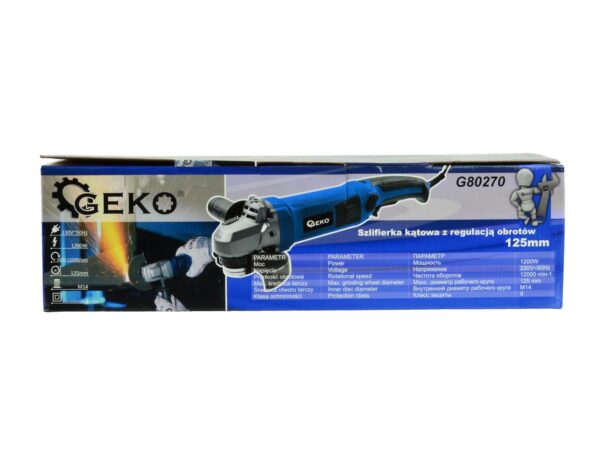 Sarokcsiszoló fordulatszám szabályzós 1200 W 125 mm M14 - Image 7