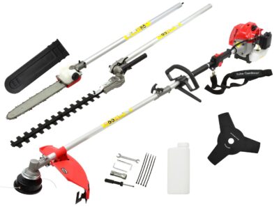 John Gardener benzinmotoros fűkasza, Sövénynyíró, Láncfűrész, egyben