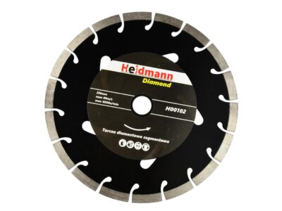 Heidmann szegmenses gyémánttárcsa 230x22.2x10mm fekete