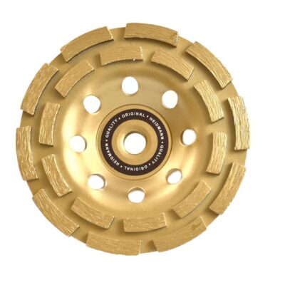 HeidmannPremium gyémántcsiszoló korong, 125mm M14, kétsoros, használható: beton, gránit, kő, tégla