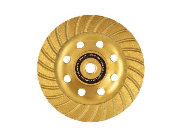 Heidmann Premium gyémántcsiszoló korong, 125 mm M14, használható: beton, műkő, járólap, tégla
