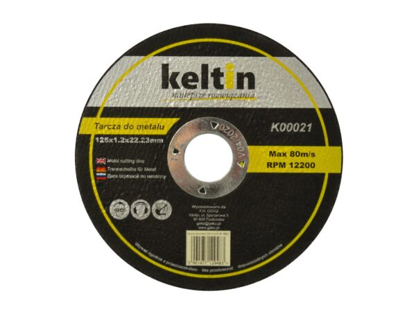 Vágókorong fémhez 125x1.2mm KELTIN (10/100/400