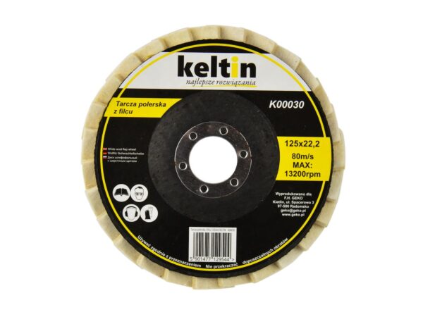 Polírozó pad filccel 125 mm KELTIN (150) - Image 2