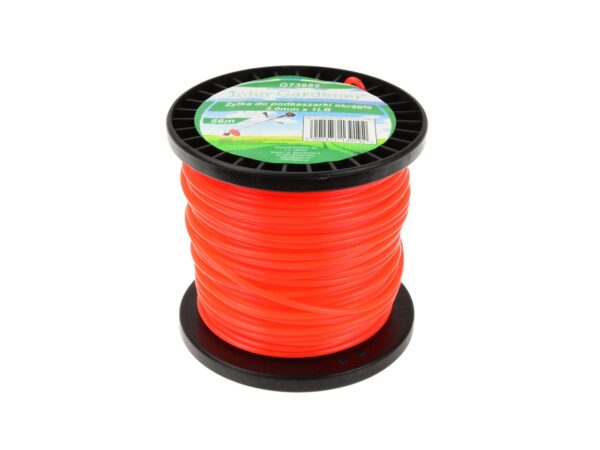 Damil szegélynyíró géphez kerek 3.0mmx1LB piros
