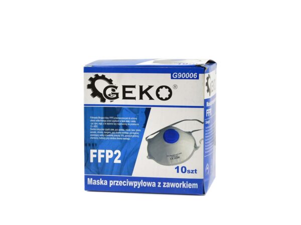 Eldobható porvédőmaszk, szelepes FFP2 - Image 2