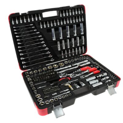 Professzionális 216el foglalatkulcs készlet. 1/4 "3/8" 1/2 "25GW