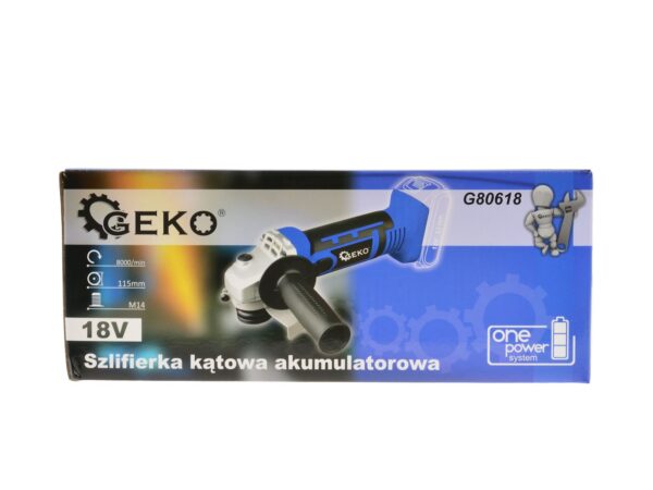 Akkumulátoros sarokcsiszoló 18V Li-ion (Akku és töltő nélkül) - Image 7