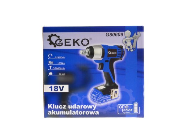 Akkumulátoros 18V-os lítium-ionos ütvecsavarozó (Akku és töltő nélkül) - Image 8