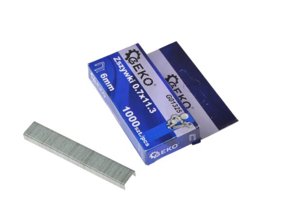Tűzőgépkapocs 0.7 x 11.3mm 6mm 1000 db
