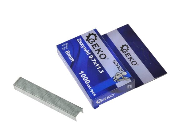 Tűzőgépkapocs 0.7 x 11.3mm 8mm 1000 db