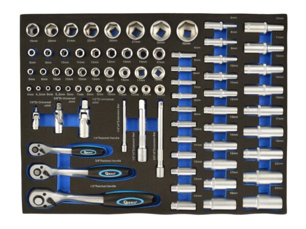 Dugókulcs készlet 1/4 "-1/2" 80db-os