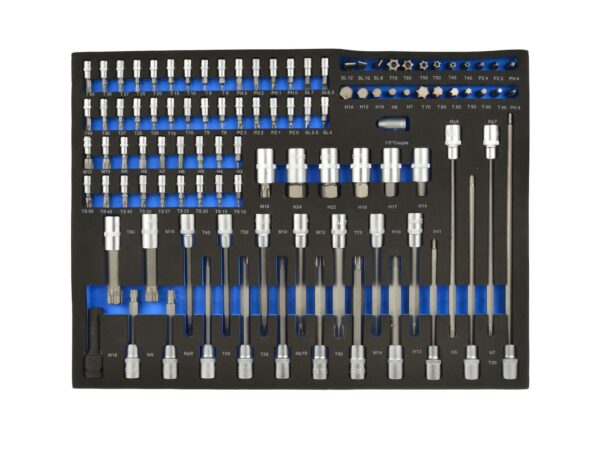 Dugókulcs készlet és Torx bitek 102db-os CRV