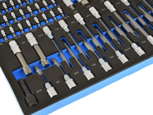 Dugókulcs készlet és Torx bitek 102db-os CRV - Image 3