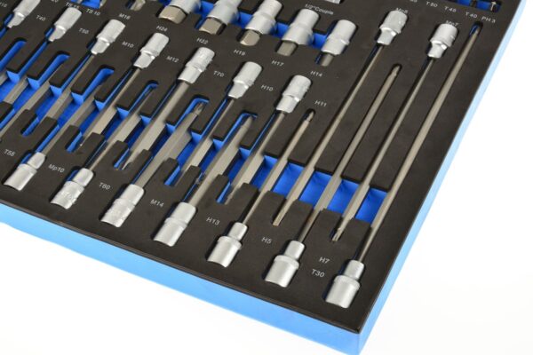 Dugókulcs készlet és Torx bitek 102db-os CRV - Image 4