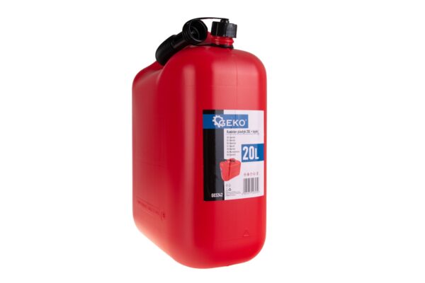 Benzineskanna műanyag + tölcsér 20L - Image 2