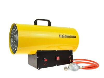 PB-gázos hőlégfúvó ventillátoros, 40kW tömlővel és gázreduktorral