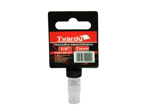 Dugókulcsfej hatszögletű 1/4" 7 mm TVARDY - Image 2