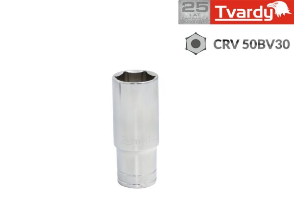 Dugókulcsfej hatszögletű, hosszított 1/4" 6 mm TVARDY