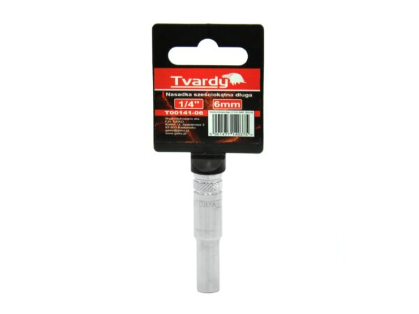 Dugókulcsfej hatszögletű, hosszított 1/4" 6 mm TVARDY - Image 2