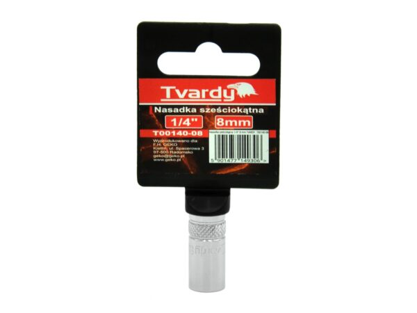 Dugókulcsfej hatszögletű 1/4" 8 mm TVARDY - Image 2
