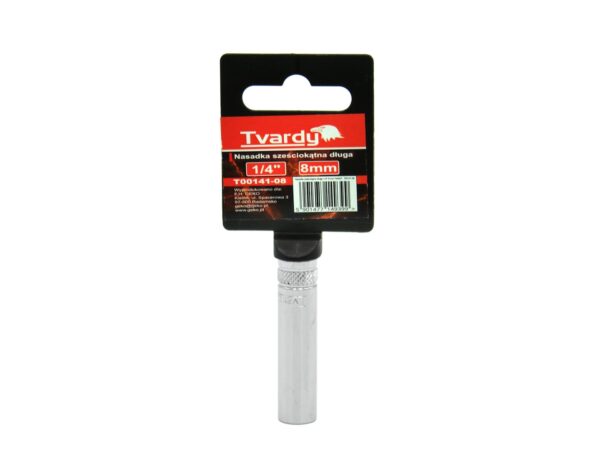 Dugókulcsfej hatszögletű, hosszított 1/4" 8 mm TVARDY - Image 2