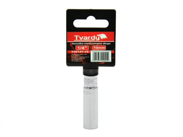 Dugókulcsfej hatszögletű, hosszított 1/4" 10 mm TVARDY