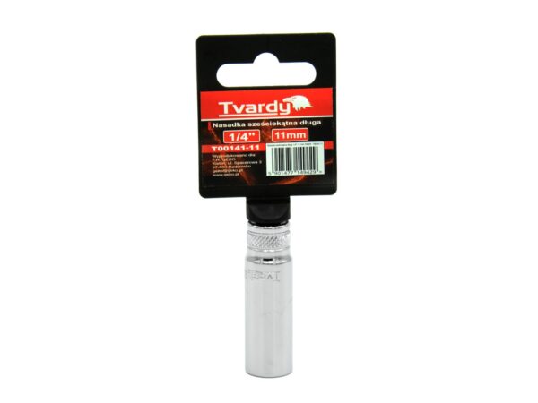 Dugókulcsfej hatszögletű, hosszított 1/4" 11 mm TVARDY - Image 2
