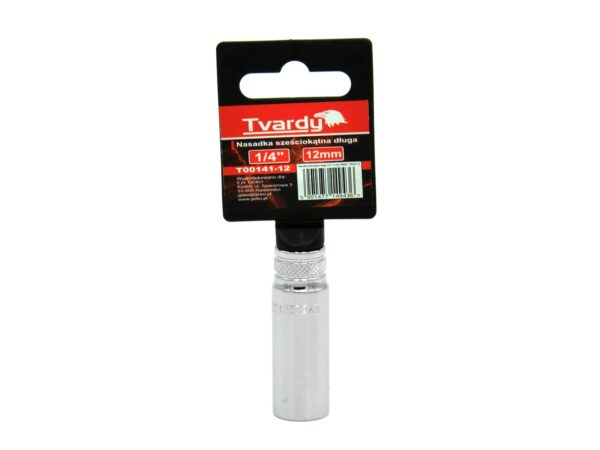 Dugókulcsfej hatszögletű, hosszított 1/4" 12 mm TVARDY - Image 2