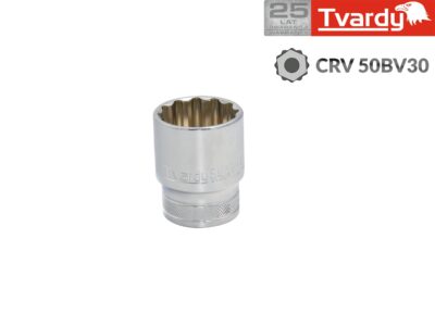 Dugókulcsfej 12 szögű 1/2" 23 mm TVARDY