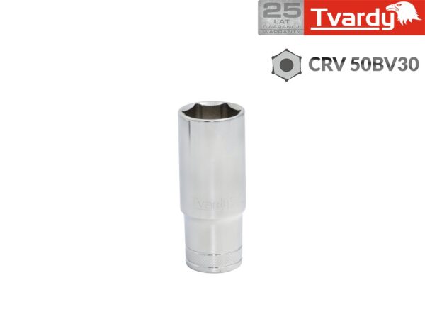Dugókulcsfej hatszögletű, hosszított 1/2" 20 mm TVARDY