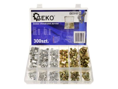 Alu+acél szegecs-anya készlet 300db
