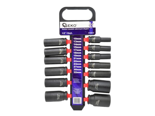 Ütődugó-készlet 1/2 "hosszú 13darabos