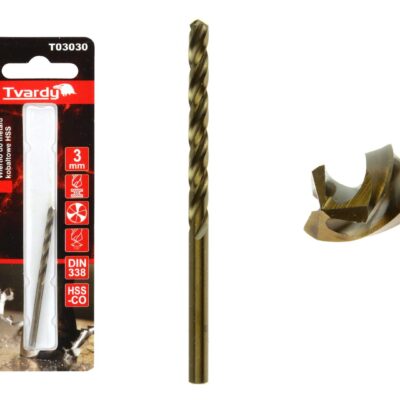 Fúrószár fémhez HSS M35 kobaltos 3mm